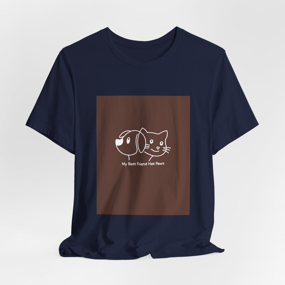 Pet Friends T-Shirt — "My Best Friend Has Paws" Cute Dog & Cat Tee