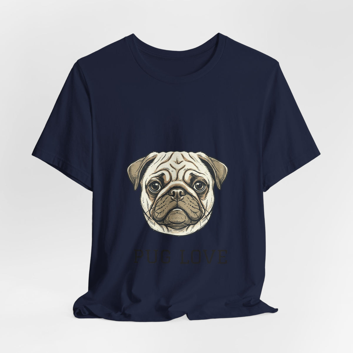 Pug Love Tee — Cute Pug Face Graphic T-Shirt