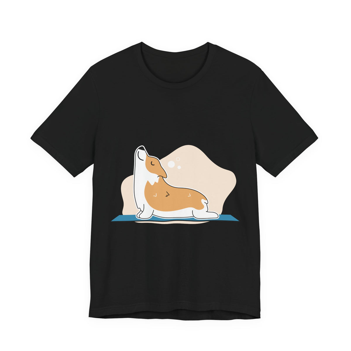 Corgi Yoga T-Shirt — Cute Corgi Stretch Graphic Tee
