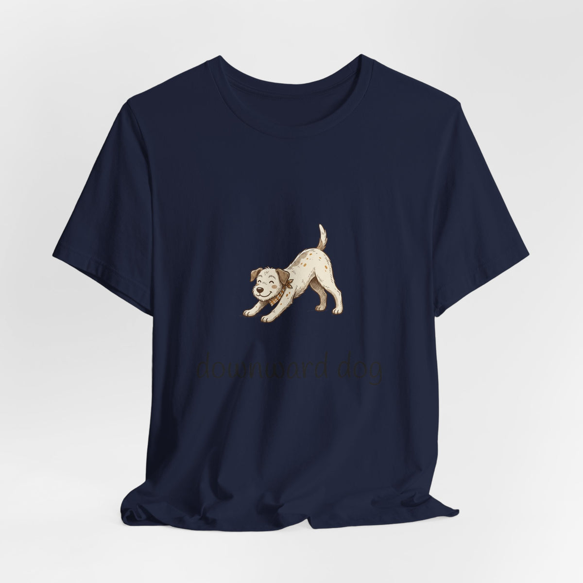 Downward Dog Puppy T‑Shirt — Cute Yoga Dog Graphic Tee