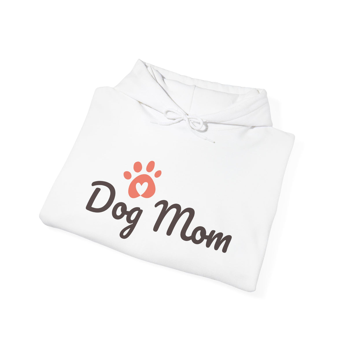 Dog Mom Hoodie - Cute Paw Print Sweatshirt for Pet Lovers