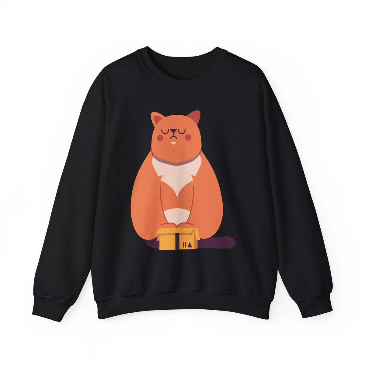 Cat with Mug Crewneck Sweatshirt
