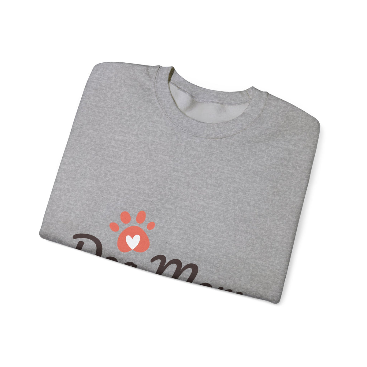 Dog Mom Crewneck Sweatshirt – Cute Paw Print Pullover for Pet Lovers
