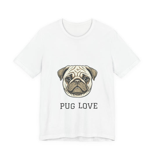 Pug Love Tee — Cute Pug Face Graphic T-Shirt