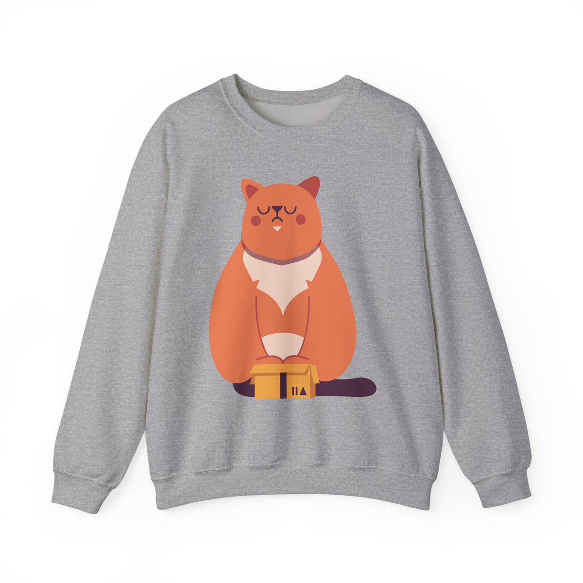 Cat with Mug Crewneck Sweatshirt