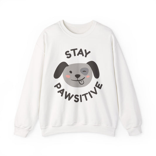 Stay Pawsitive Dog Crewneck Sweatshirt