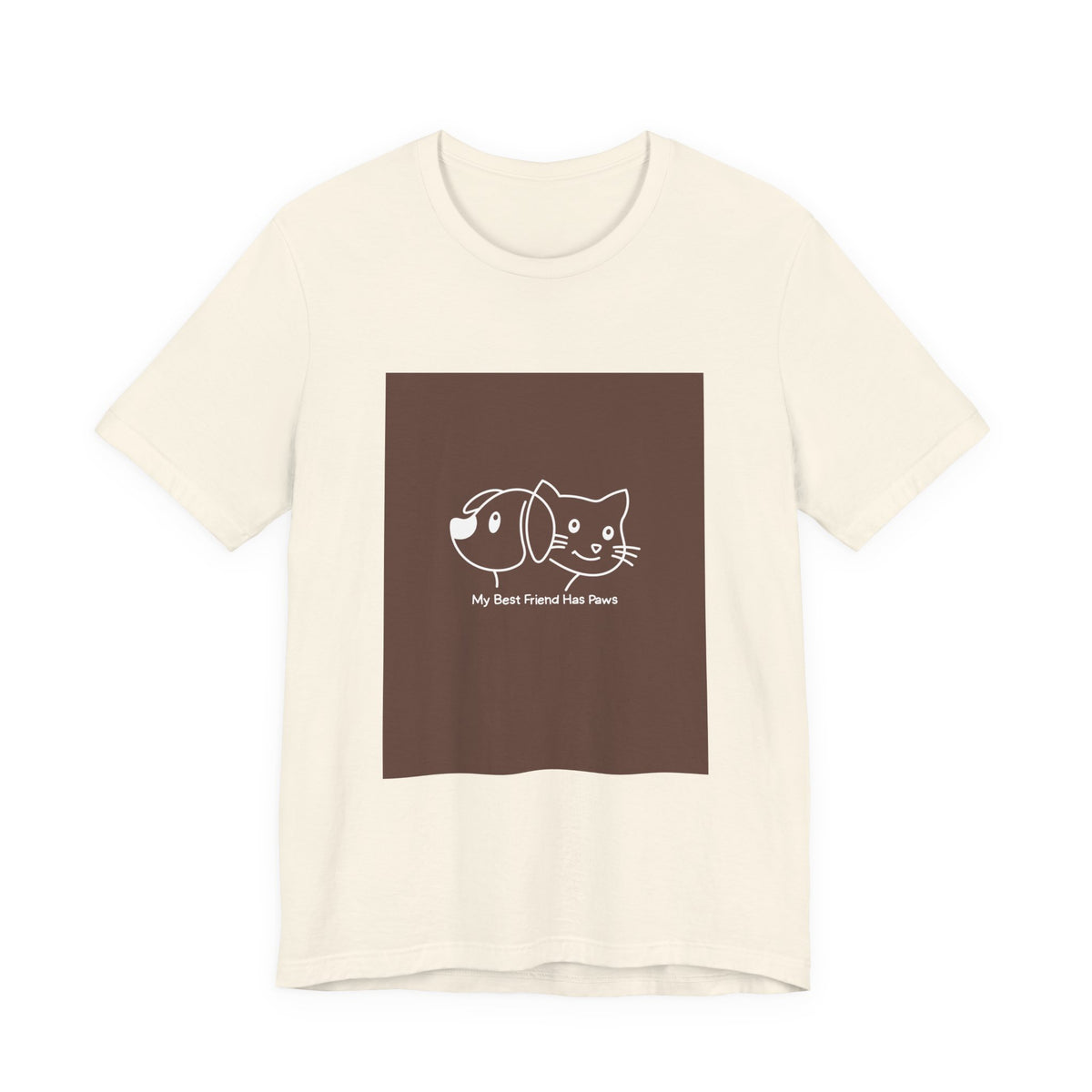 Pet Friends T-Shirt — "My Best Friend Has Paws" Cute Dog & Cat Tee