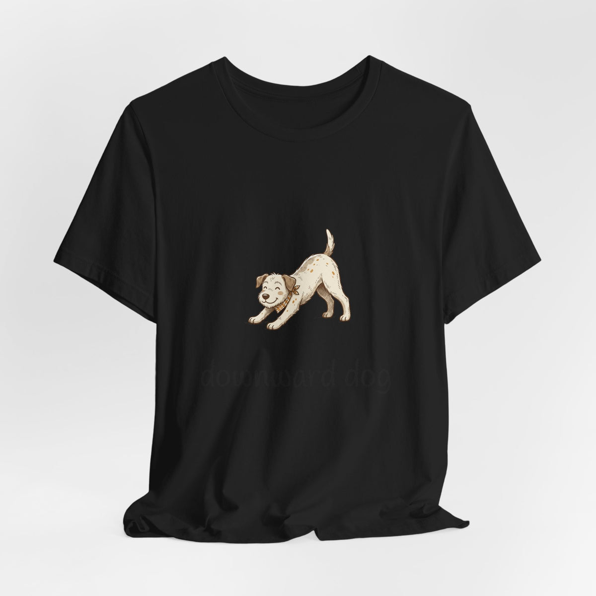 Downward Dog Puppy T‑Shirt — Cute Yoga Dog Graphic Tee