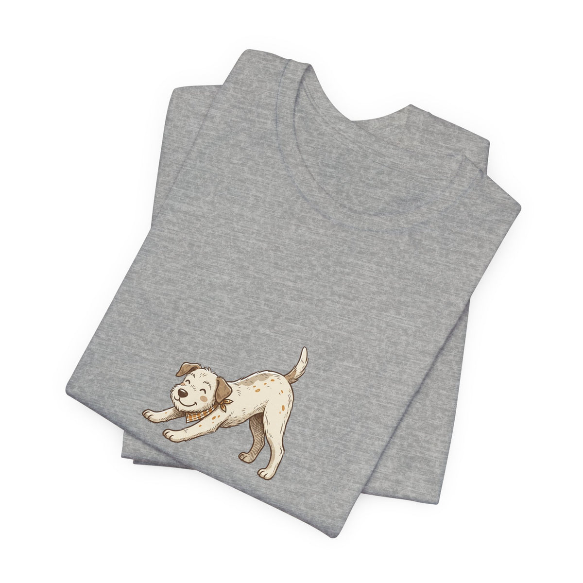 Downward Dog Puppy T‑Shirt — Cute Yoga Dog Graphic Tee