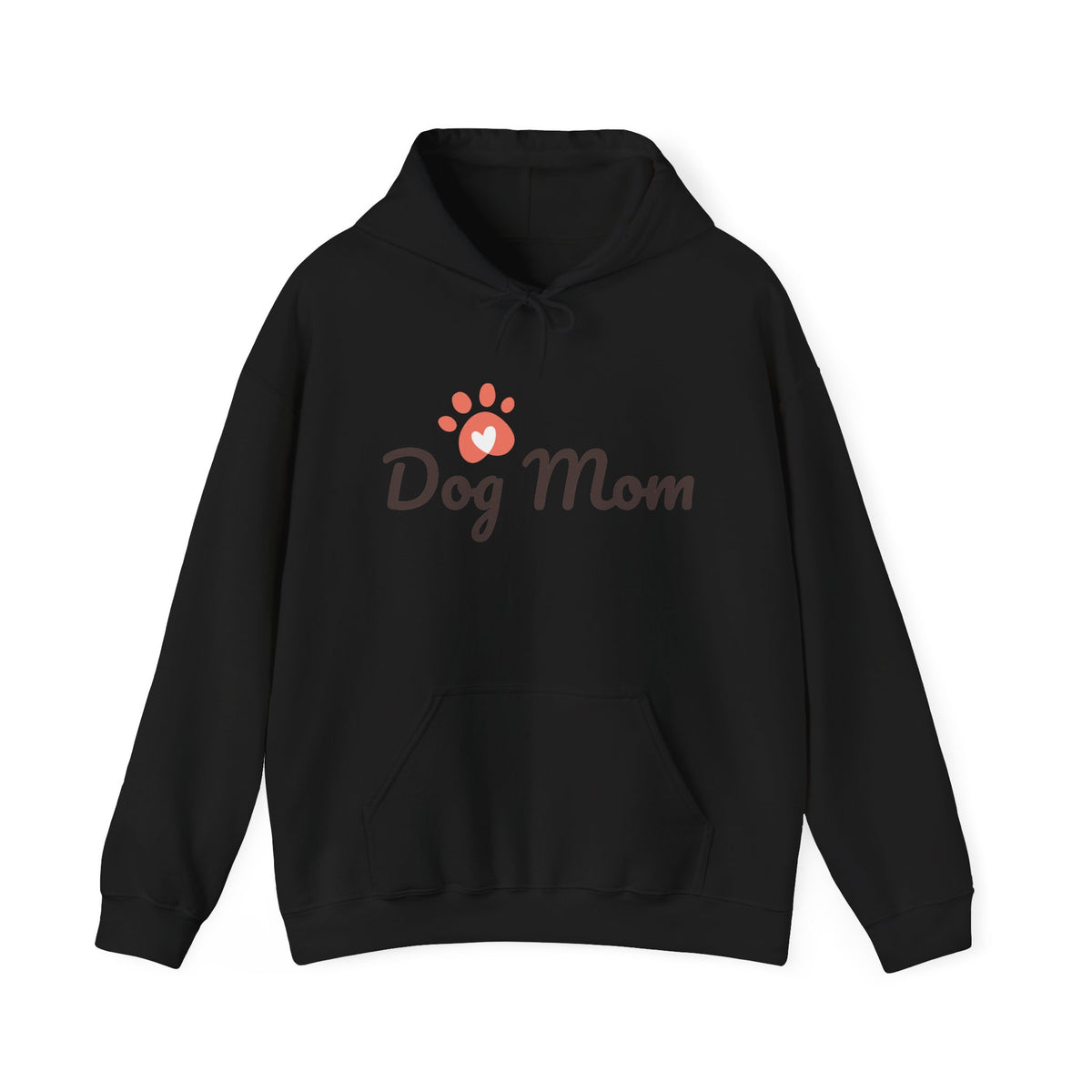 Dog Mom Hoodie - Cute Paw Print Sweatshirt for Pet Lovers