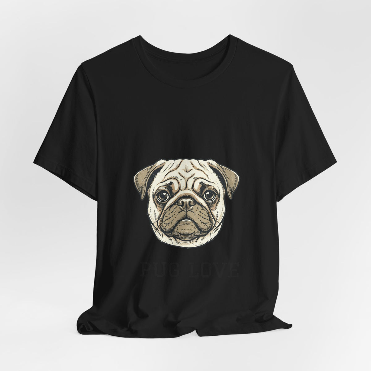 Pug Love Tee — Cute Pug Face Graphic T-Shirt