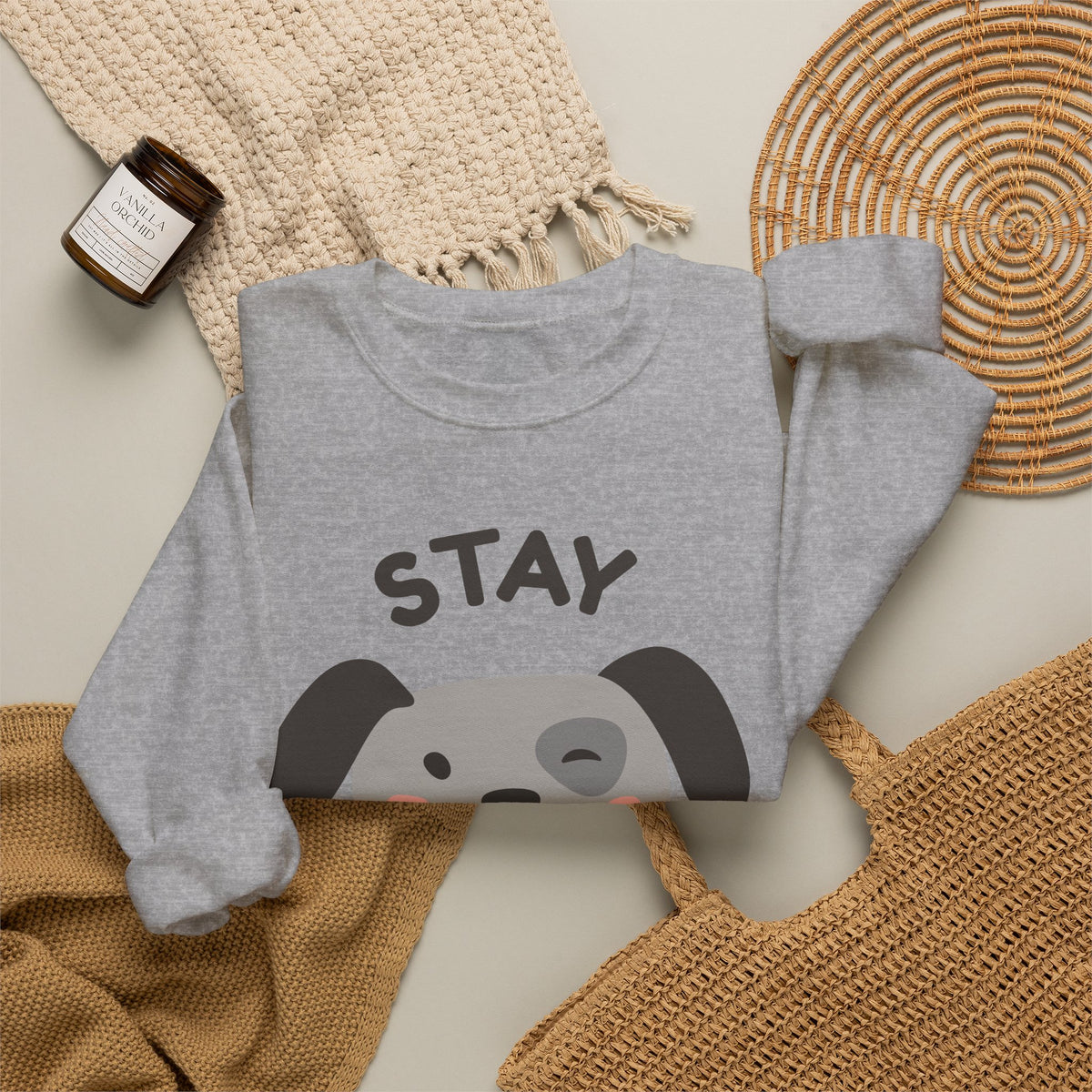 Stay Pawsitive Dog Crewneck Sweatshirt
