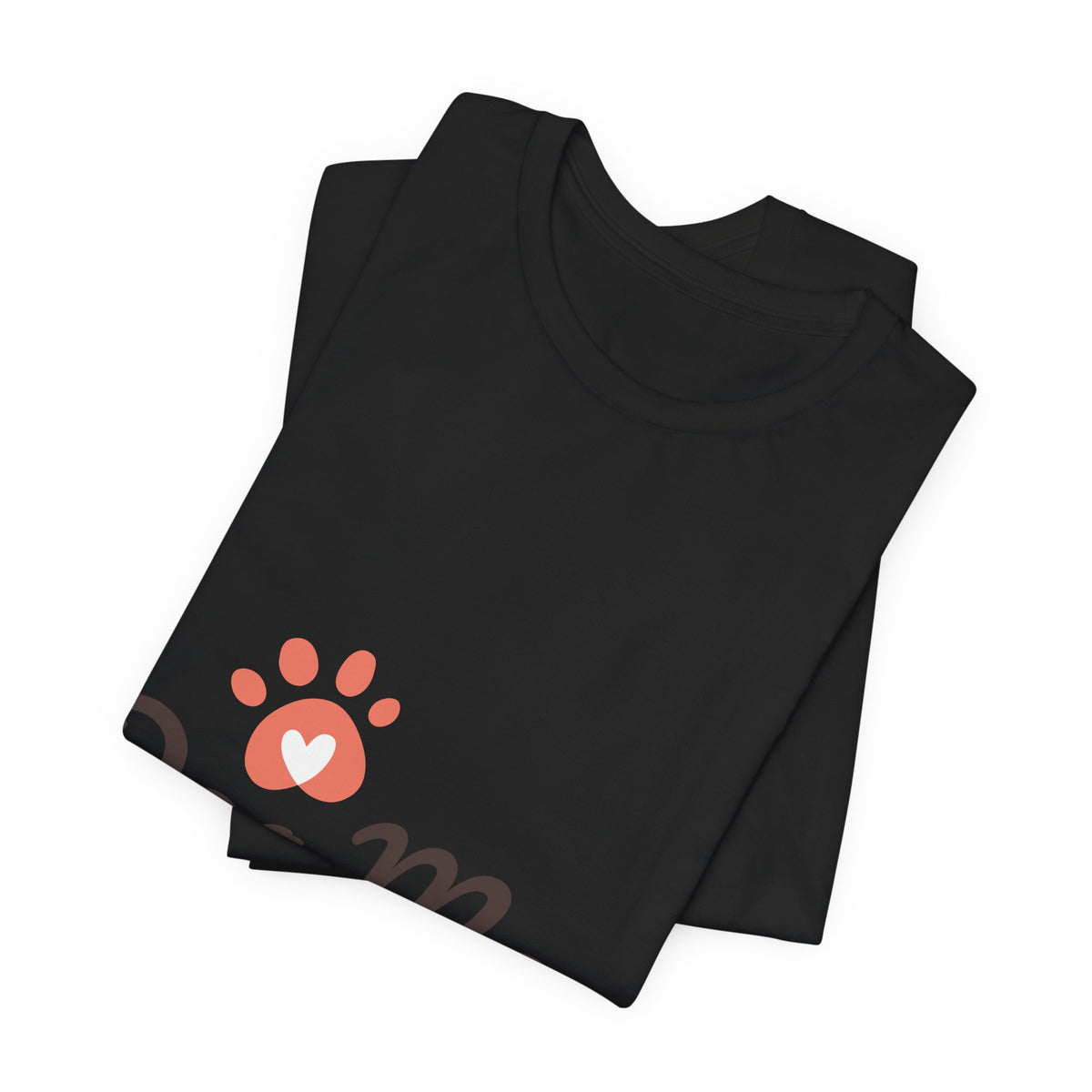 Dog Mom T-Shirt — Cute Paw Print Graphic Tee for Dog Lovers