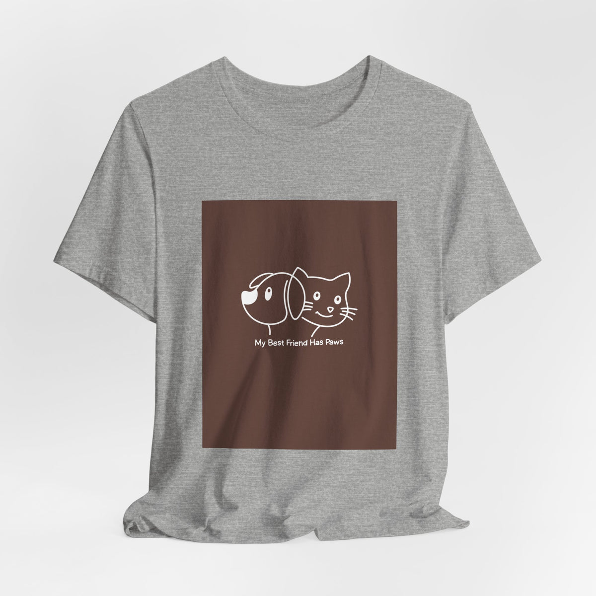 Pet Friends T-Shirt — "My Best Friend Has Paws" Cute Dog & Cat Tee