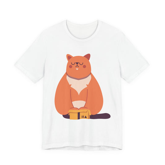 Meditating Cat T-Shirt — Cute Zen Cat Graphic Tee