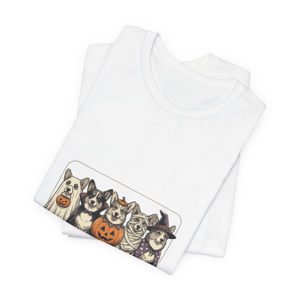 Haunted Corgi Costume Club Tee | Halloween Dog Costume Shirt