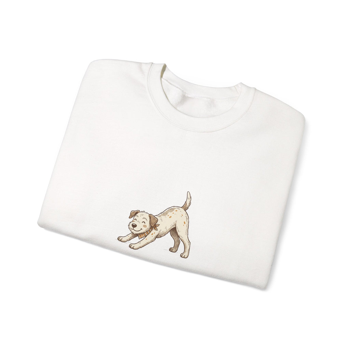 Downward Dog Sweatshirt — Cute Yoga Puppy Graphic Crewneck