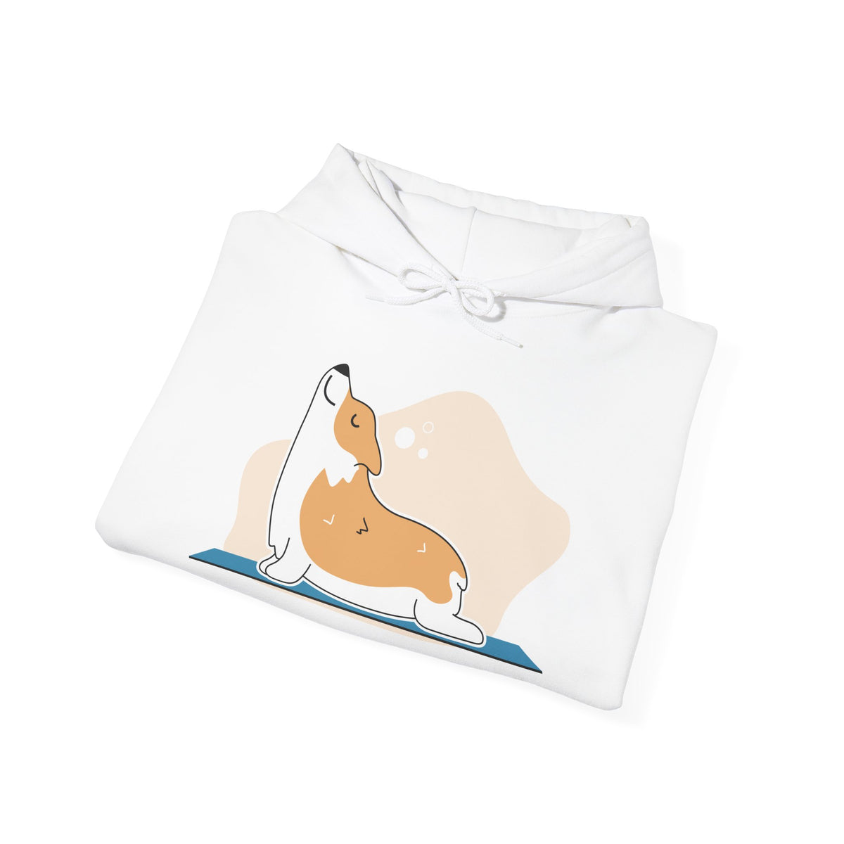 Corgi Yoga Hoodie – Cute Stretching Dog Sweatshirt for Pet Lovers