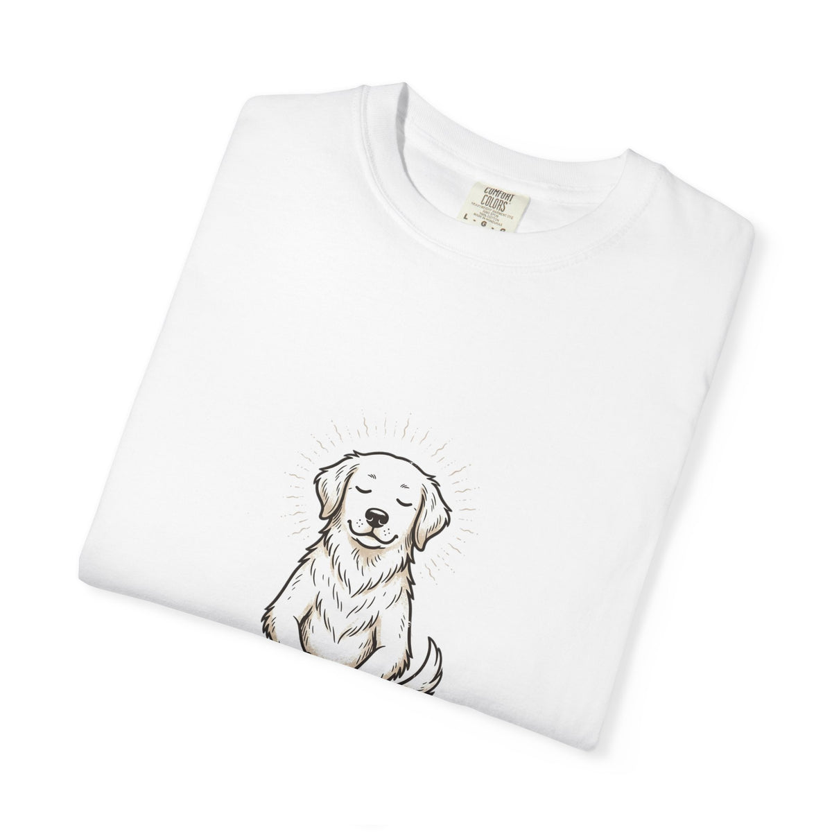 Just Breathe Dog T-Shirt — Cute Meditating Puppy Relaxation Tee
