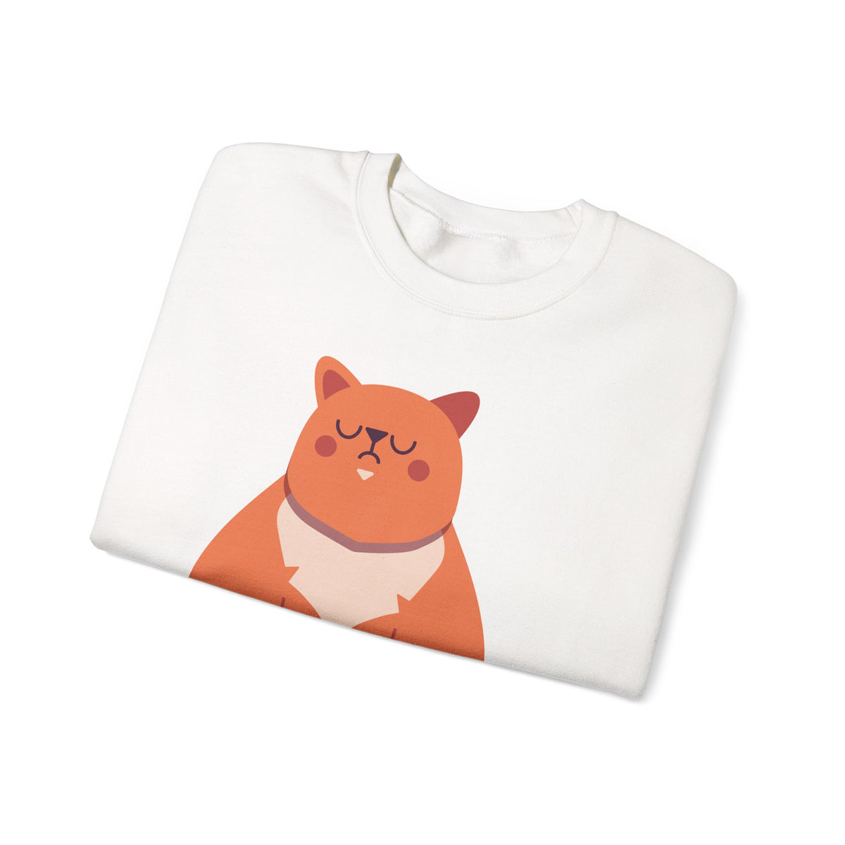 Cat with Mug Crewneck Sweatshirt