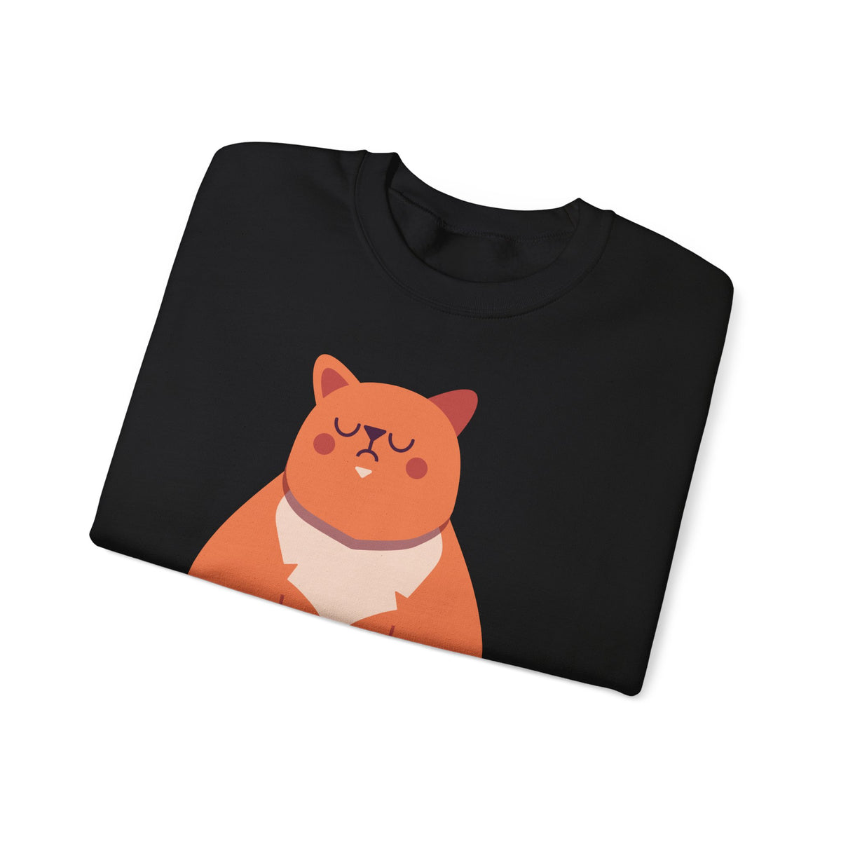Cat with Mug Crewneck Sweatshirt