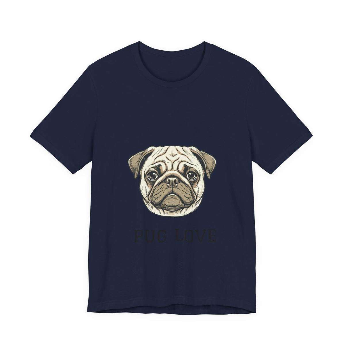 Pug Love Tee — Cute Pug Face Graphic T-Shirt