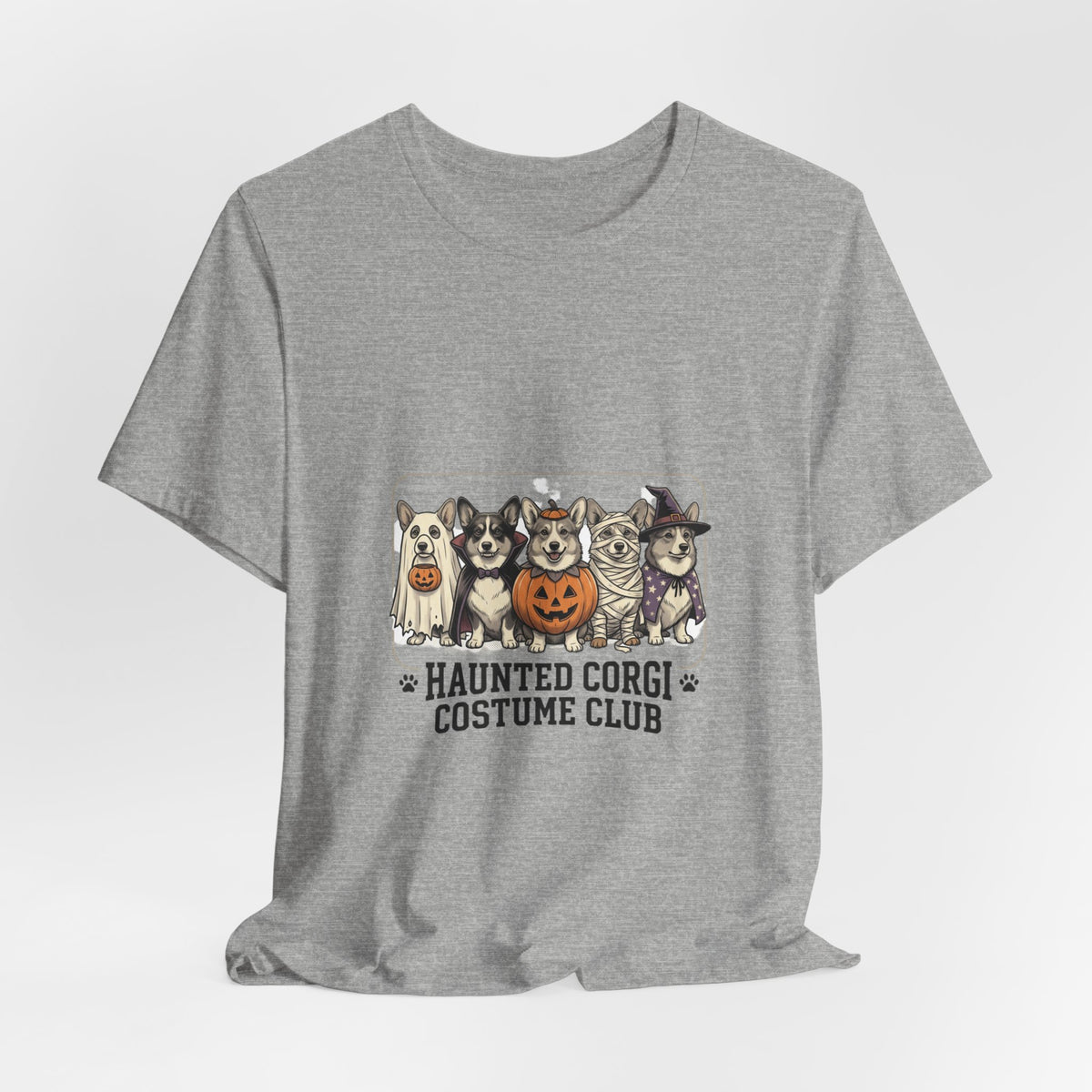 Haunted Corgi Costume Club Tee | Halloween Dog Costume Shirt