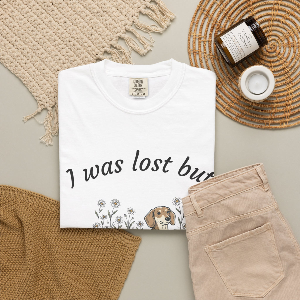 Dachshund Tee — "I Was Lost But Now I’m Hound" Cute Dog Lover T-Shirt