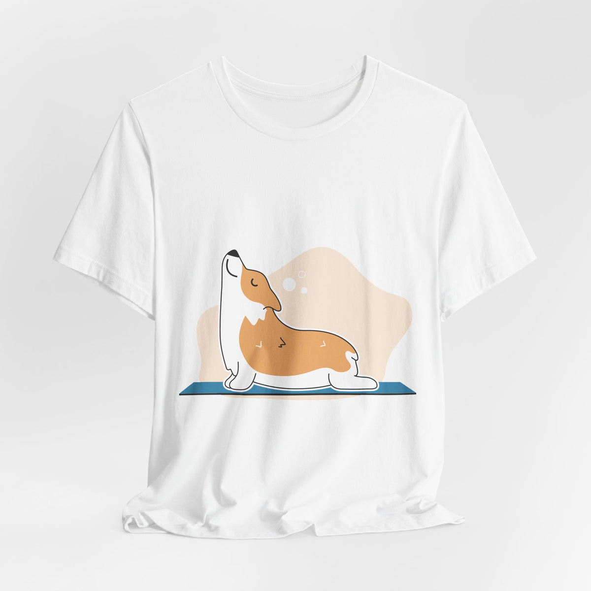 Corgi Yoga T-Shirt — Cute Corgi Stretch Graphic Tee