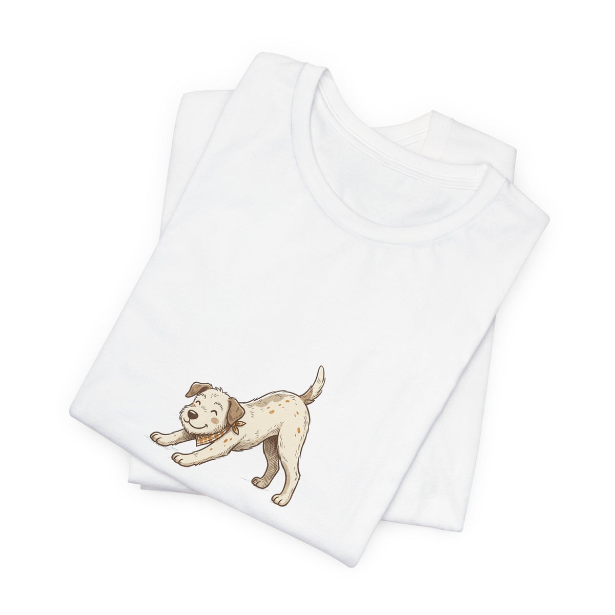 Downward Dog Puppy T‑Shirt — Cute Yoga Dog Graphic Tee