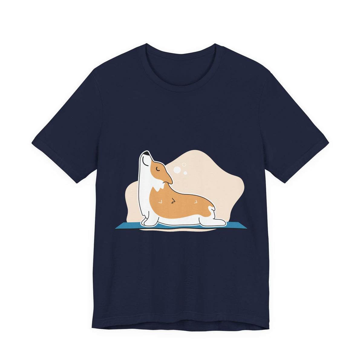 Corgi Yoga T-Shirt — Cute Corgi Stretch Graphic Tee