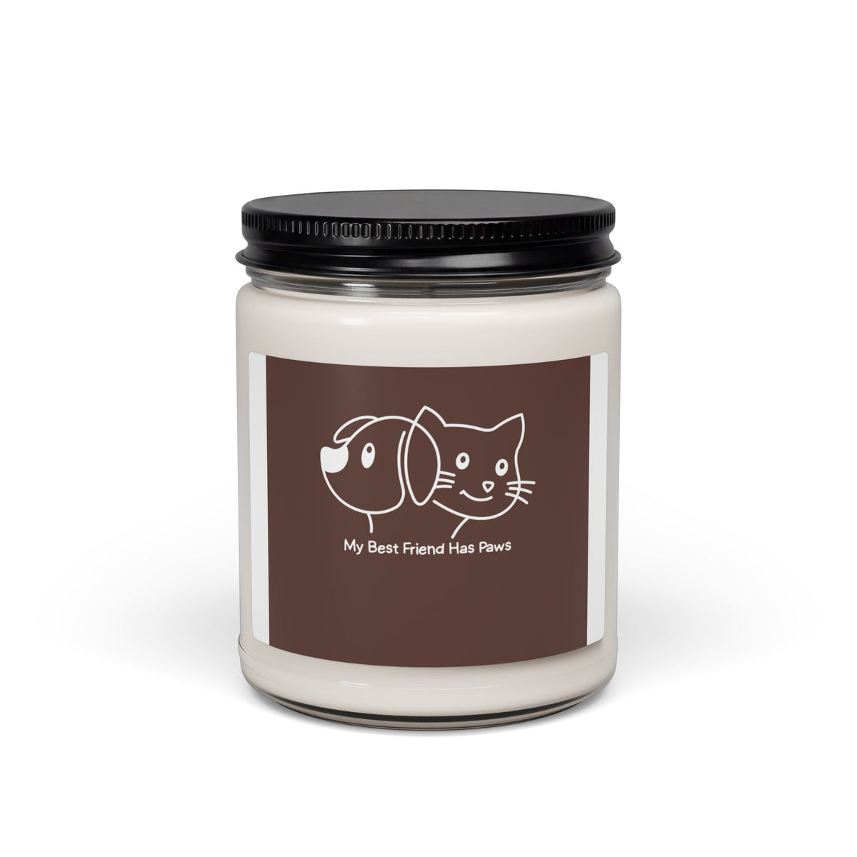 Pet Lover Soy Candle — "My Best Friend Has Paws" 9oz Scented Jar