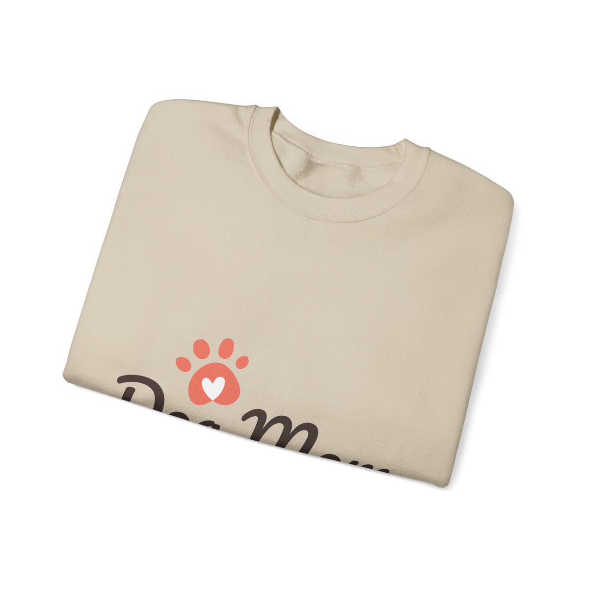 Dog Mom Crewneck Sweatshirt – Cute Paw Print Pullover for Pet Lovers