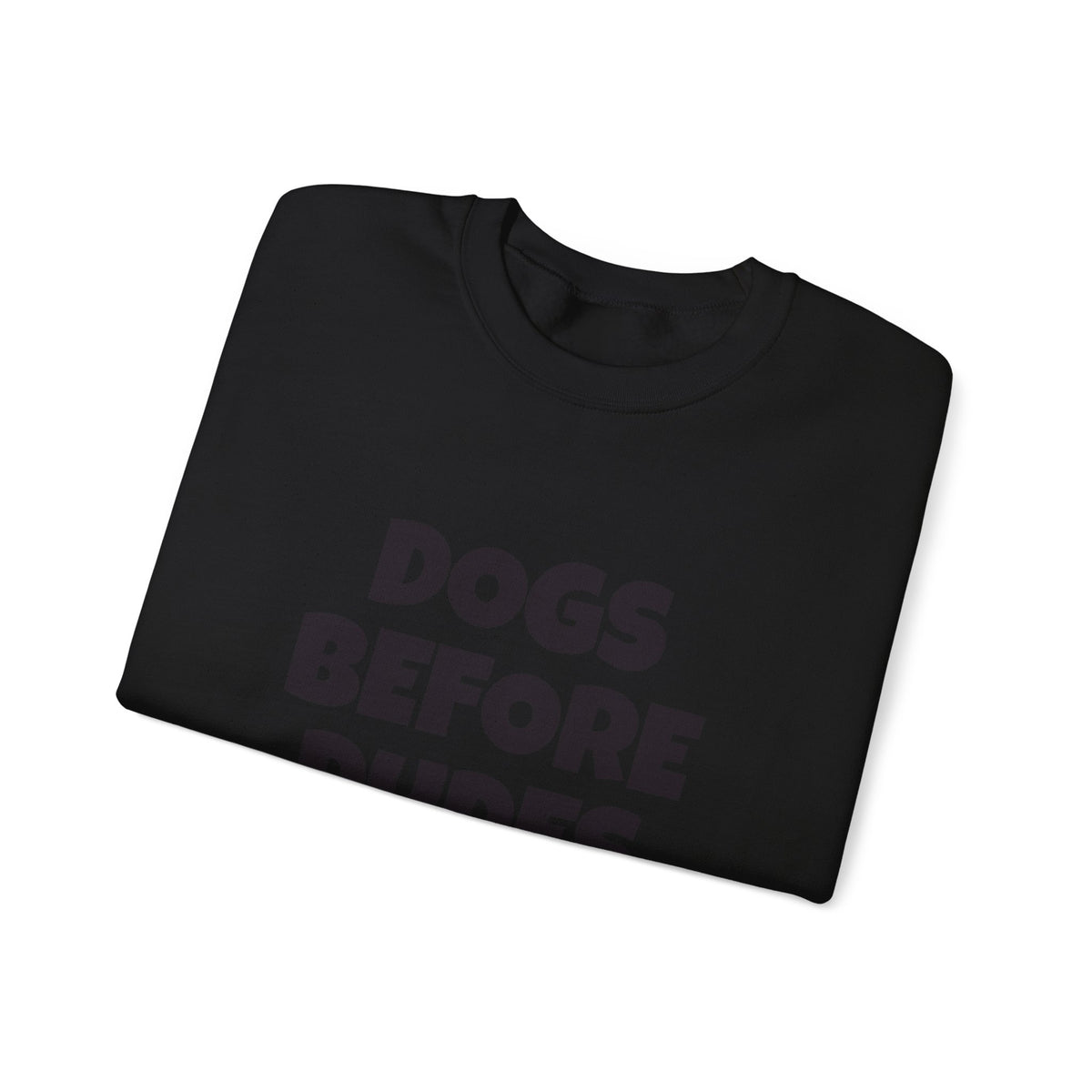 Dogs Before Dudes Sweatshirt — Funny Pet Lover Crewneck
