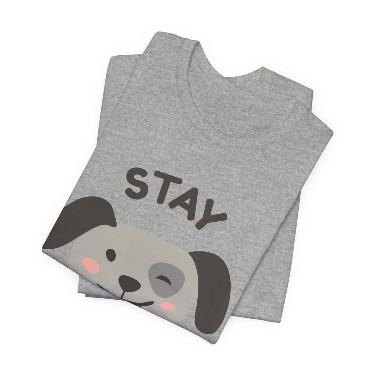 Stay Pawsitive Dog Tee — Cute Winking Puppy Graphic T-Shirt
