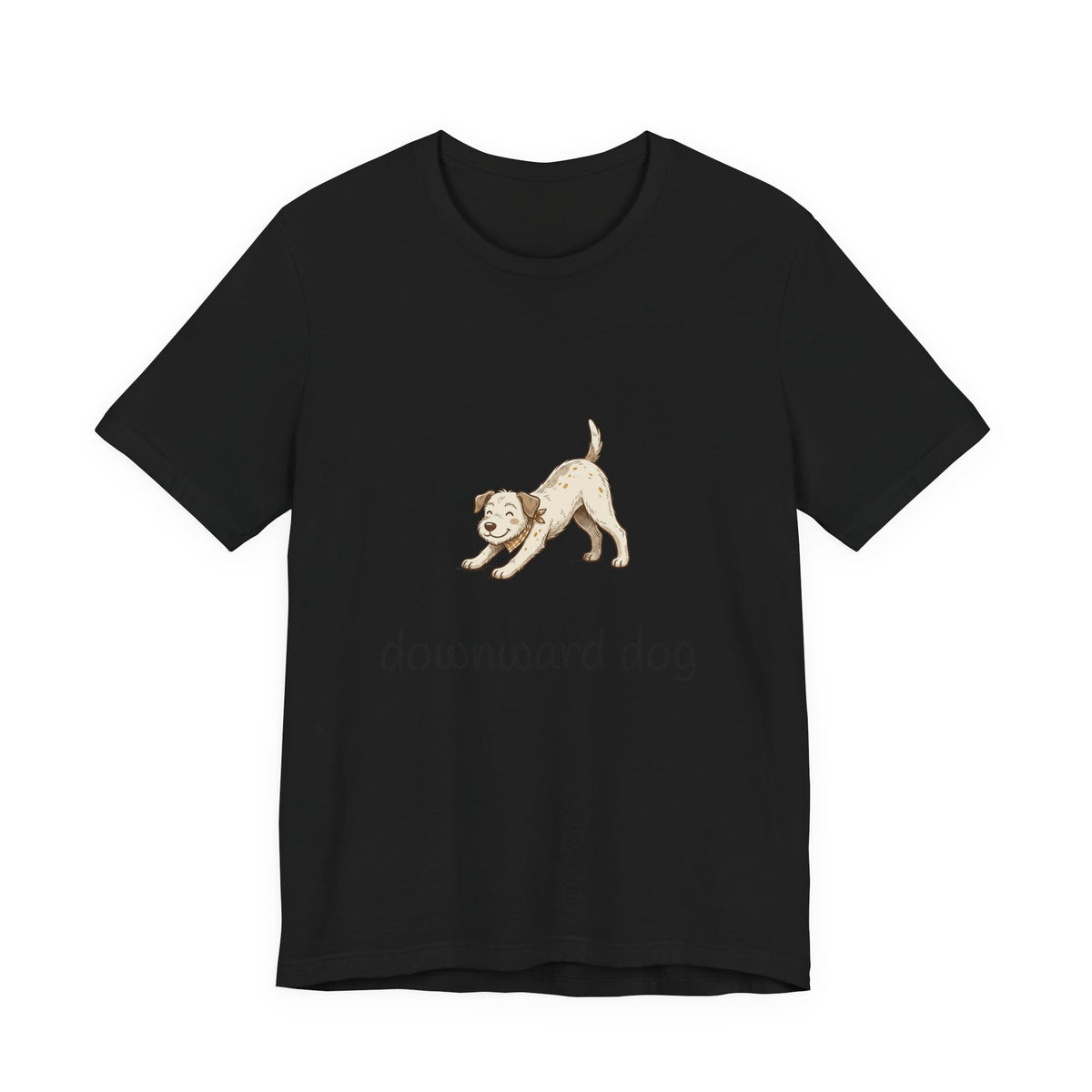Downward Dog Puppy T‑Shirt — Cute Yoga Dog Graphic Tee
