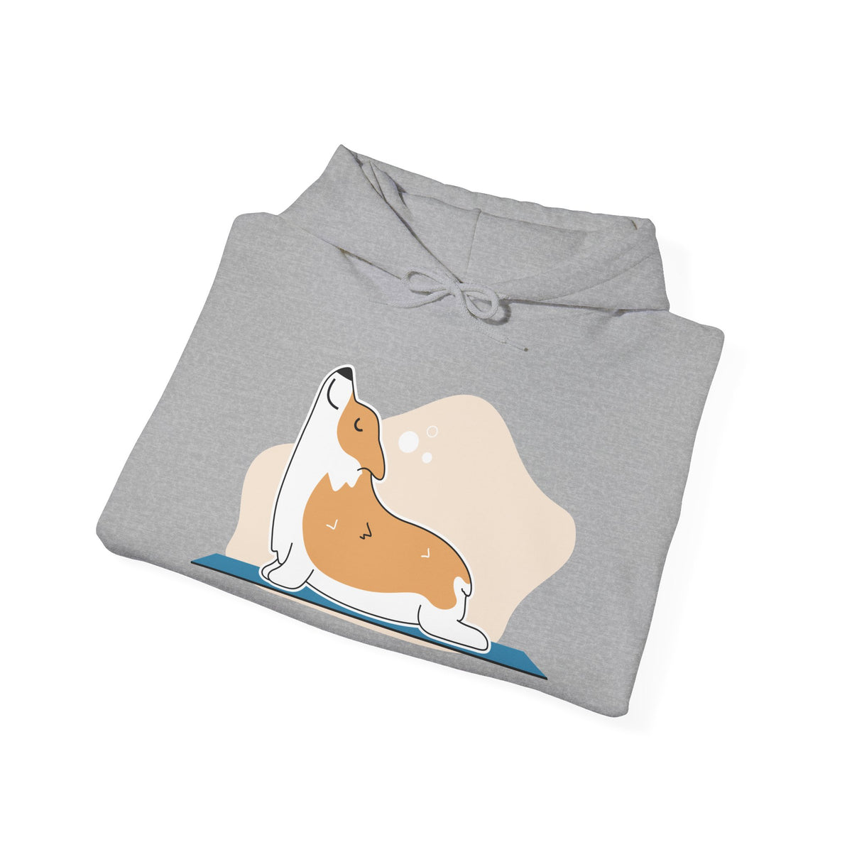 Corgi Yoga Hoodie – Cute Stretching Dog Sweatshirt for Pet Lovers