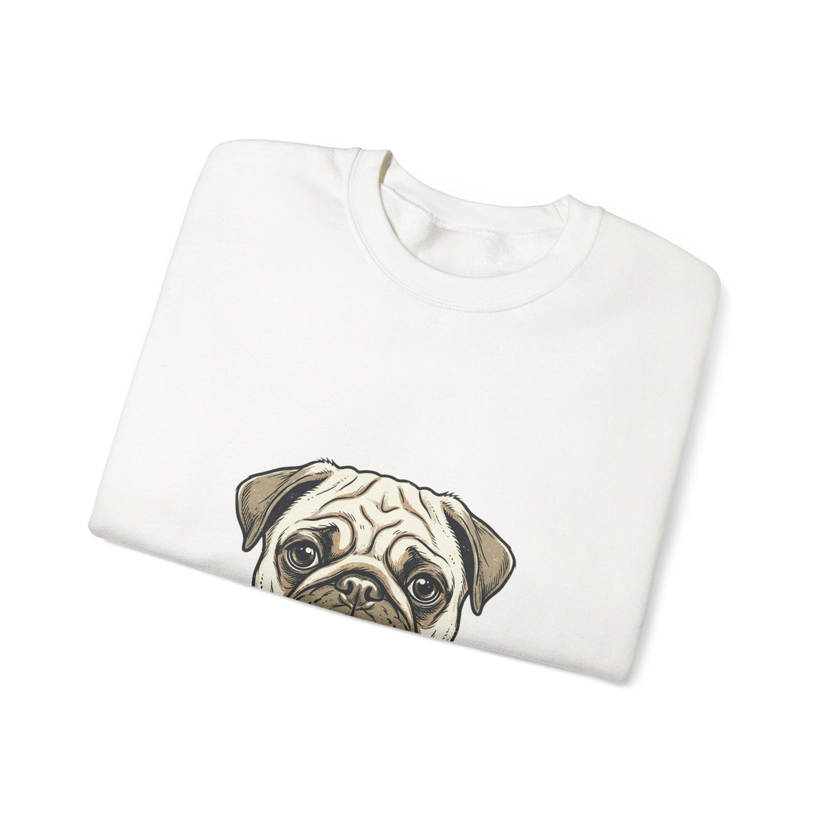 Pug Love Sweatshirt - Cute Pug Face Crewneck for Dog Lovers