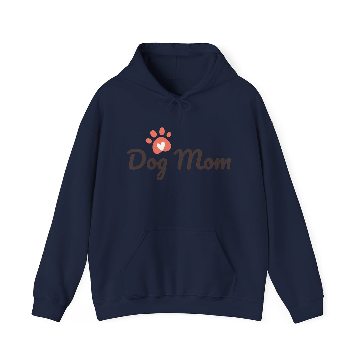 Dog Mom Hoodie - Cute Paw Print Sweatshirt for Pet Lovers