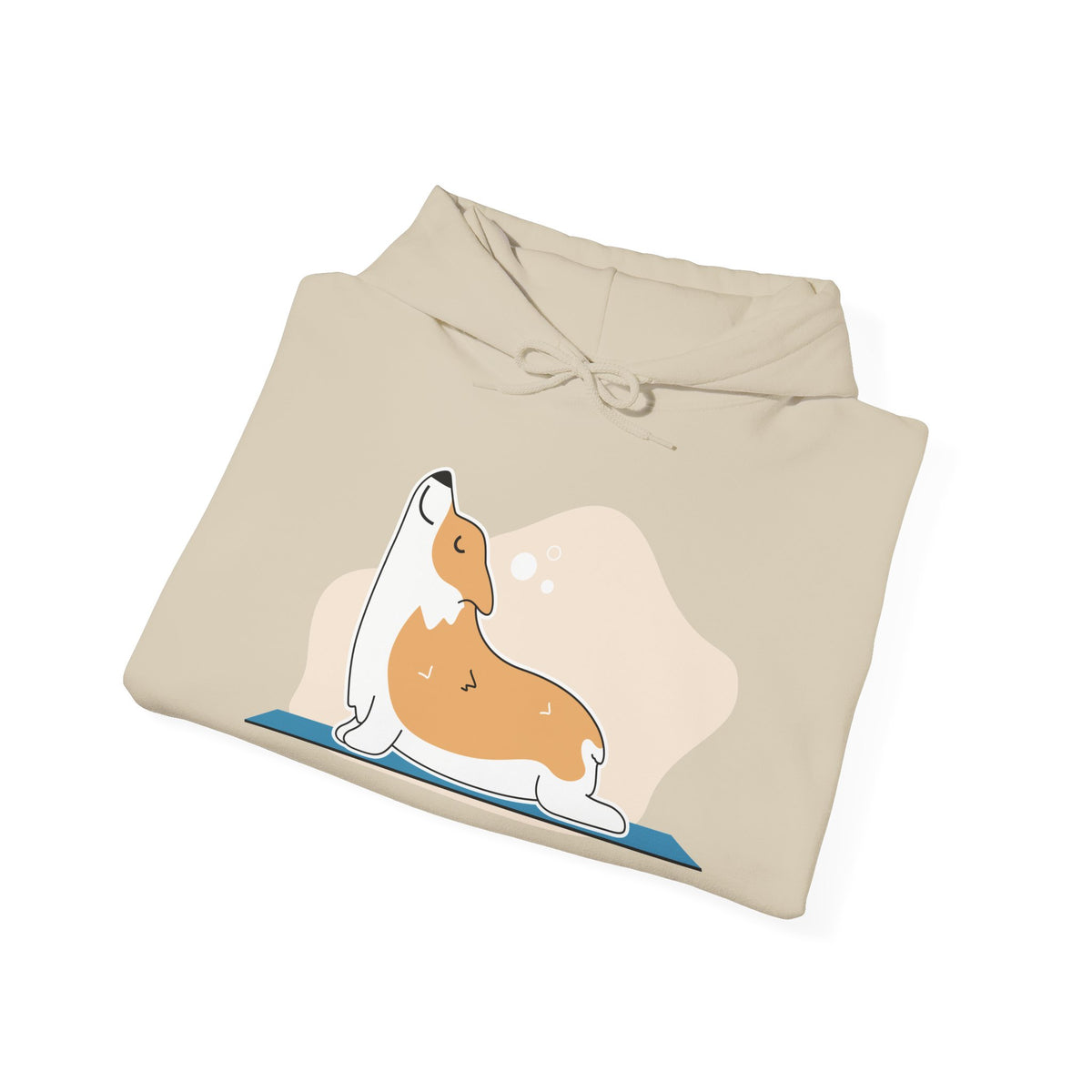 Corgi Yoga Hoodie – Cute Stretching Dog Sweatshirt for Pet Lovers
