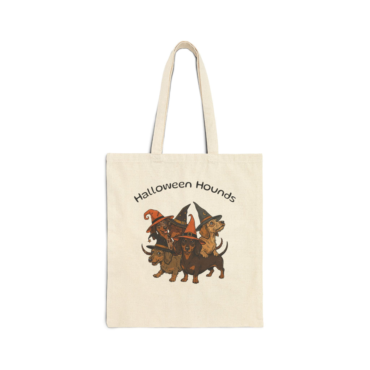 Halloween Hounds Canvas Tote — Trick-or-Treat Dog Costume Bag