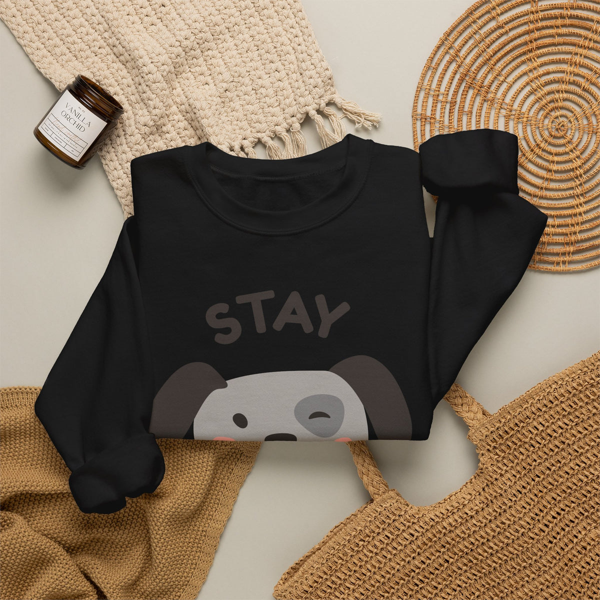 Stay Pawsitive Dog Crewneck Sweatshirt