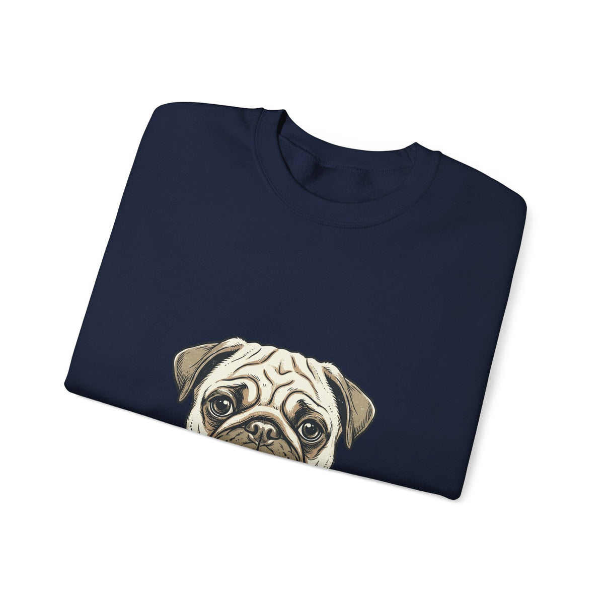 Pug Love Sweatshirt - Cute Pug Face Crewneck for Dog Lovers