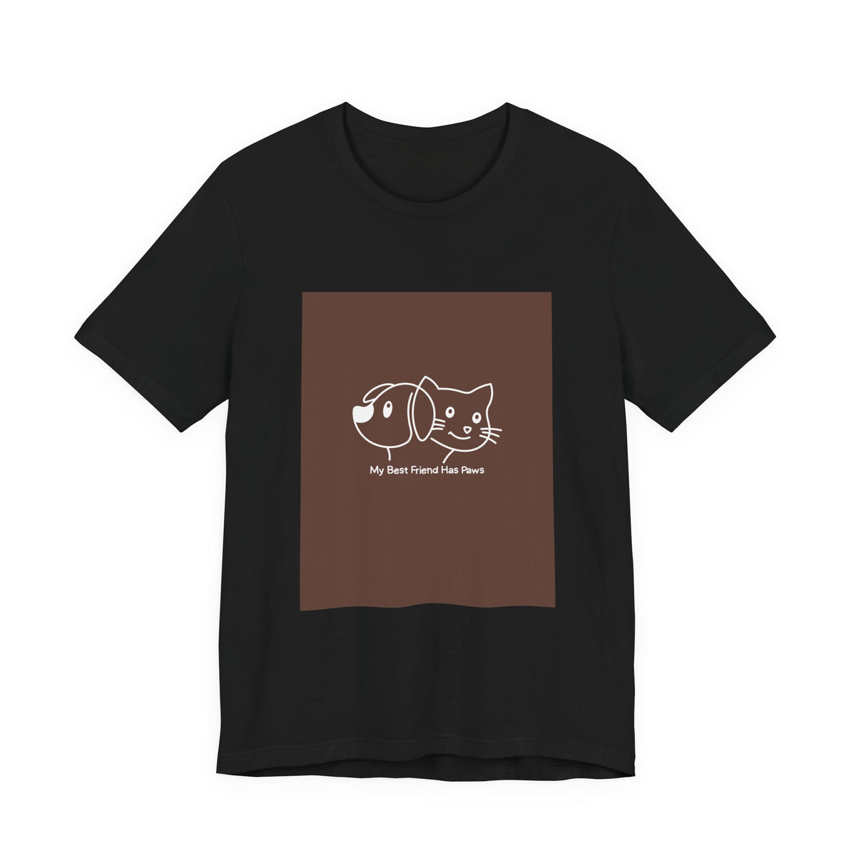 Pet Friends T-Shirt — "My Best Friend Has Paws" Cute Dog & Cat Tee