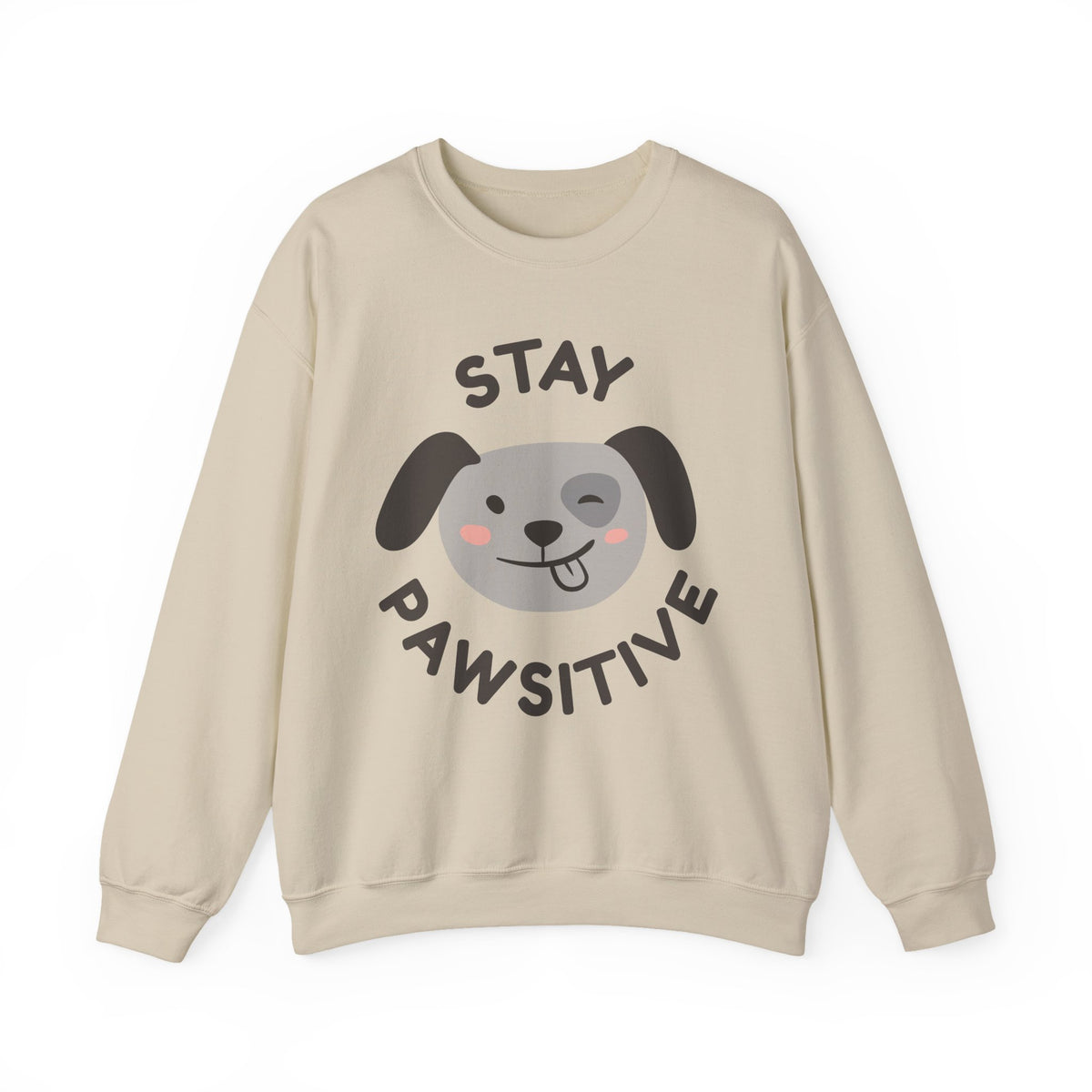 Stay Pawsitive Dog Crewneck Sweatshirt