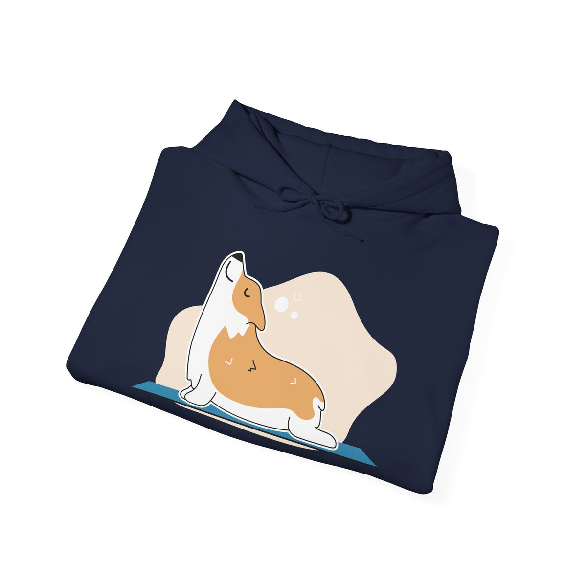 Corgi Yoga Hoodie – Cute Stretching Dog Sweatshirt for Pet Lovers