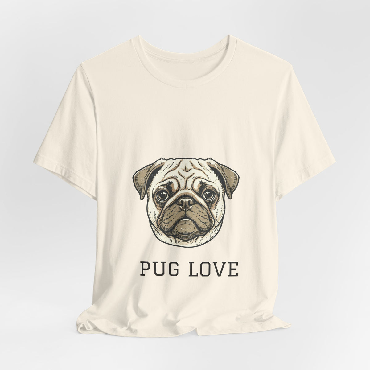 Pug Love Tee — Cute Pug Face Graphic T-Shirt