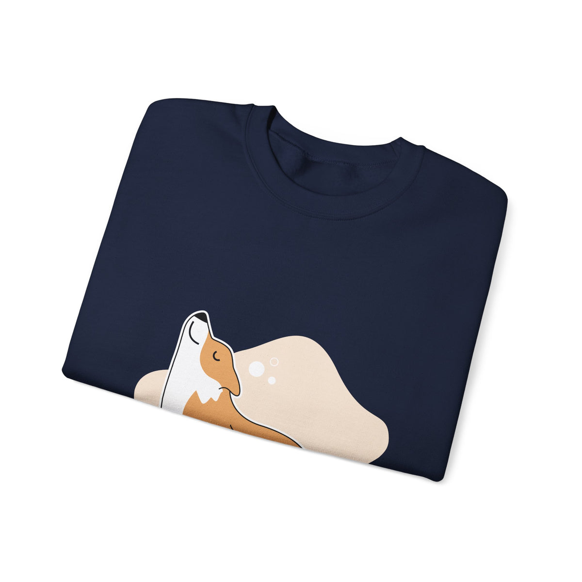 Corgi Yoga Crewneck Sweatshirt — Cute Stretching Dog Graphic