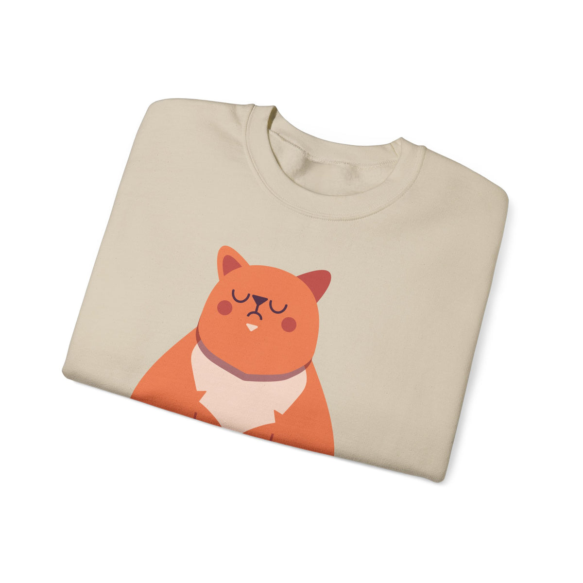 Cat with Mug Crewneck Sweatshirt