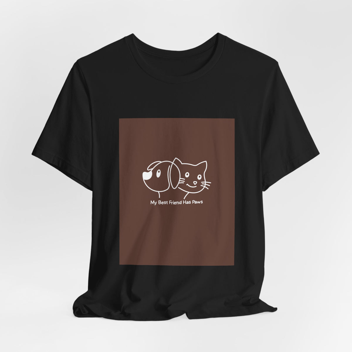 Pet Friends T-Shirt — "My Best Friend Has Paws" Cute Dog & Cat Tee